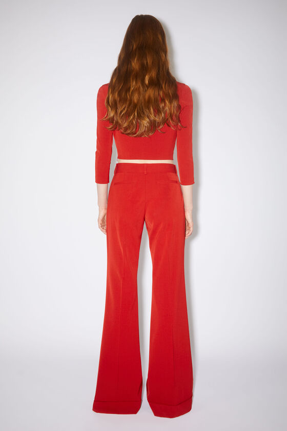 Acne Studios Wide-leg Trousers In Red