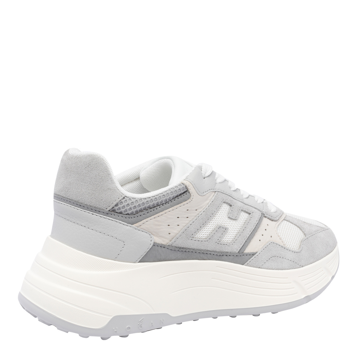 Hogan Low Top Sneakers With Suede And Leather In White