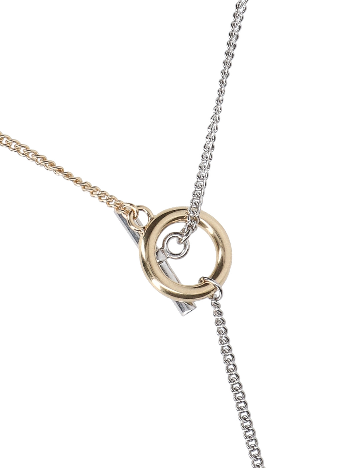 Jw Anderson Anchor Pendant Necklace In Gray