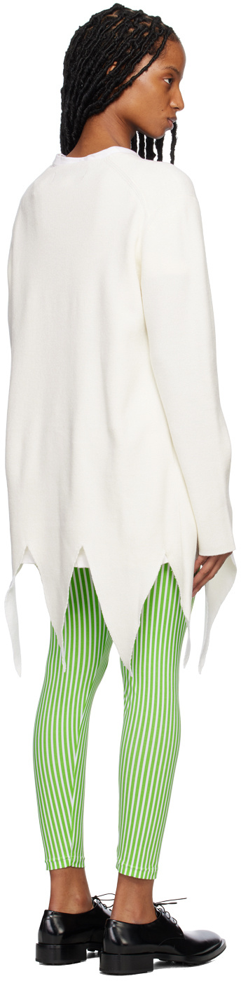 COMME DES GARÇONS LONG-SLEEVED ASYMMETRICAL SWEATER