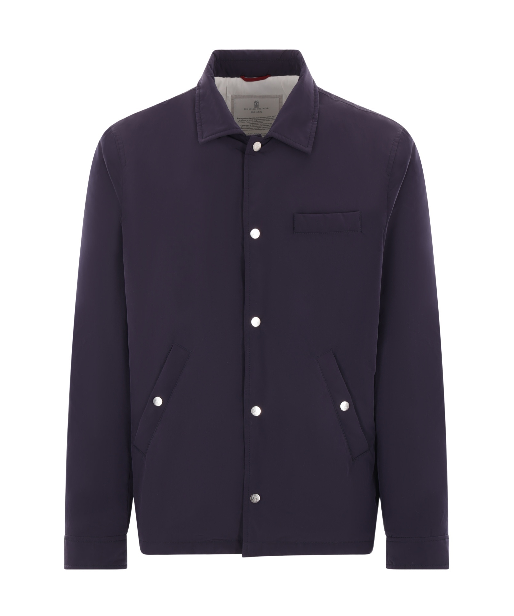 Brunello Cucinelli Men Waterproof Shirt Jacket In Black