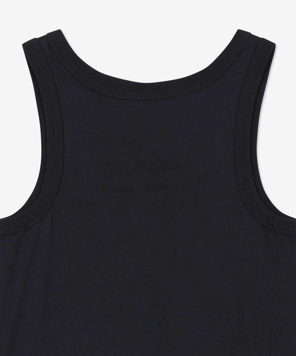 RAF SIMONS SCOOP-NECK SLEEVELESS TOP