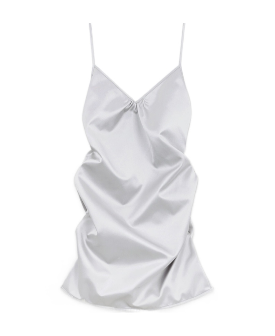 We11 Done Logo Halter Skirt In White