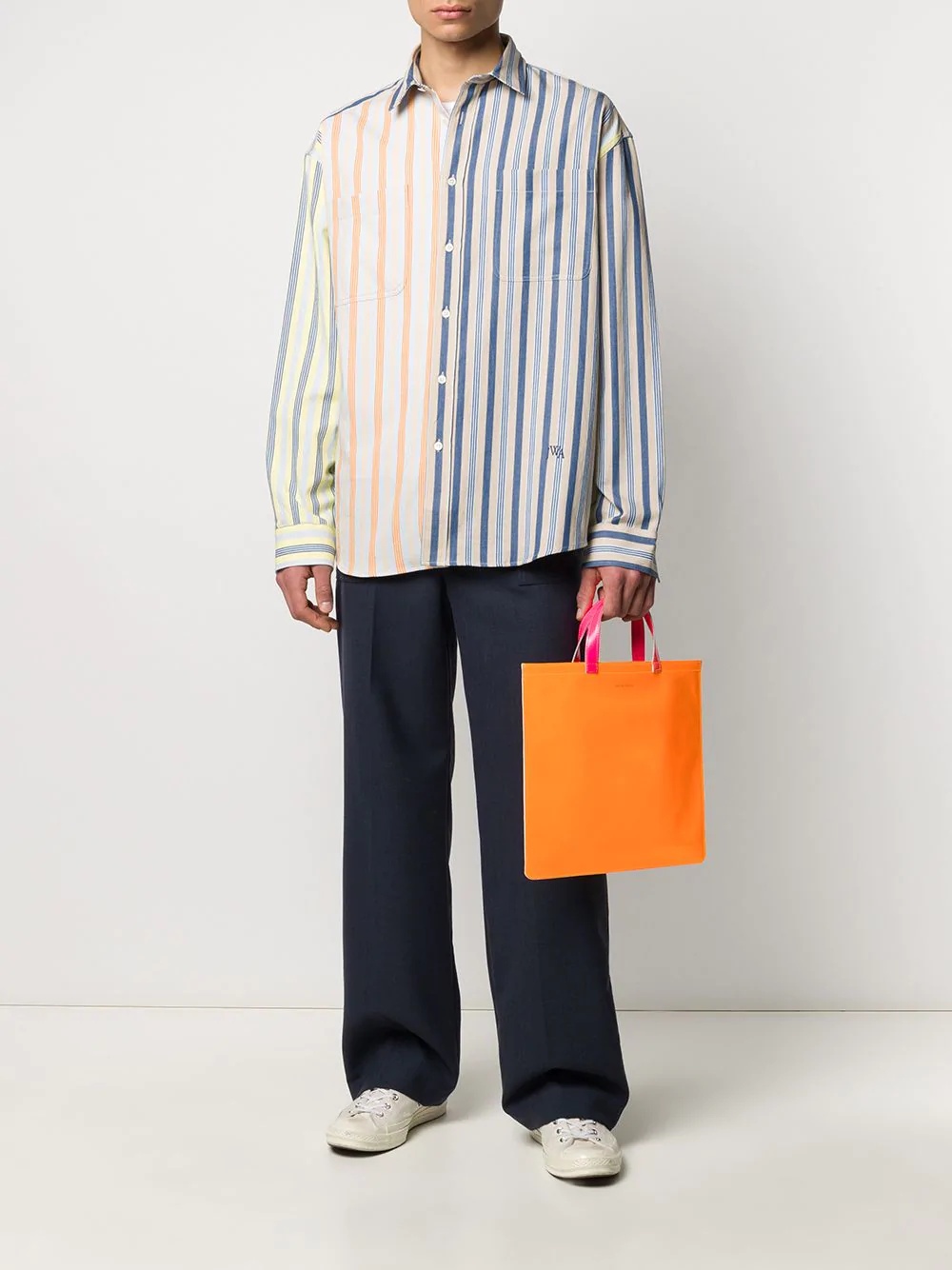Shop Comme Des Garçons Super Flou Tote Bag In Orange