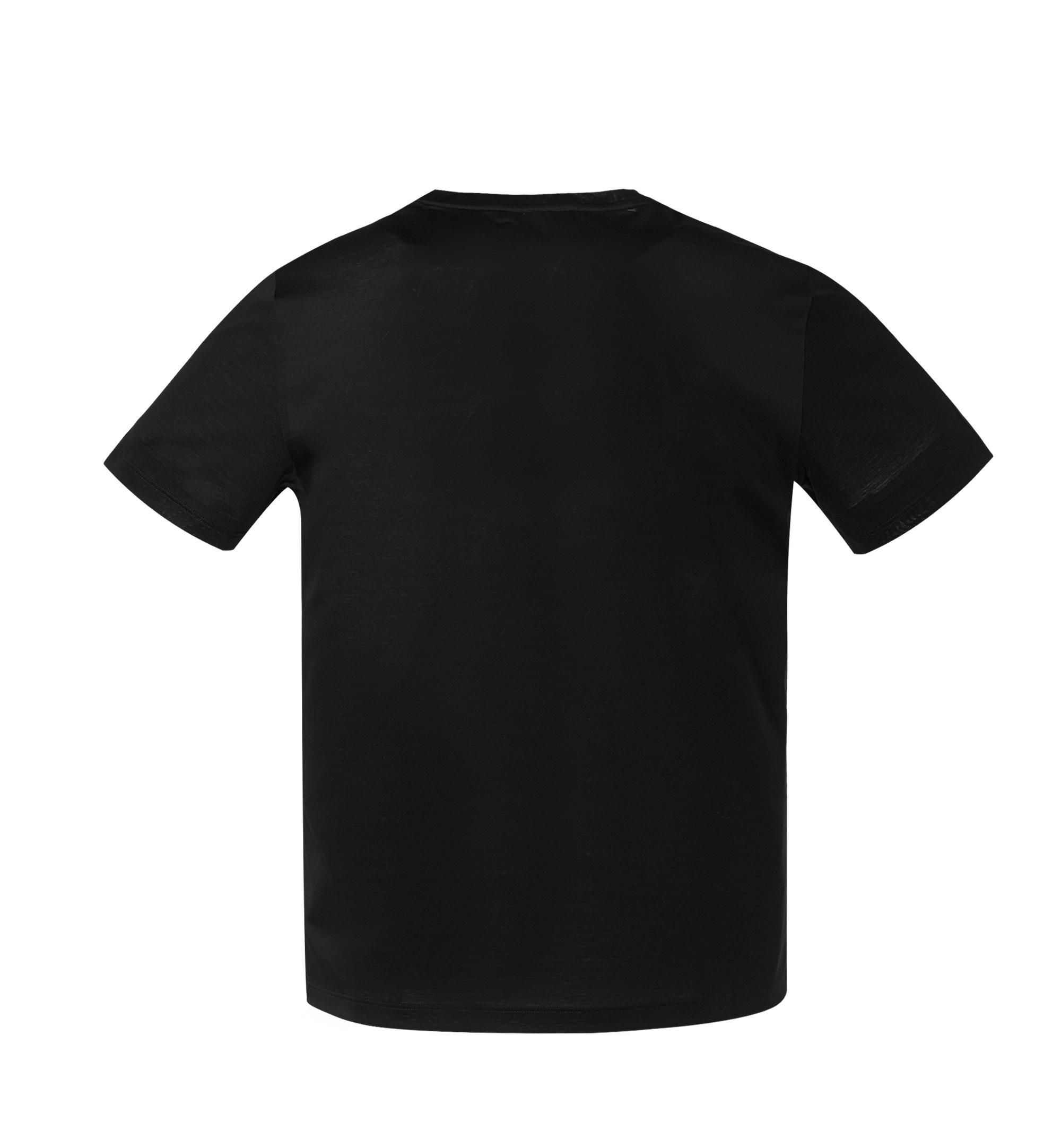 Mcm Logo Print Round-collar T-shirt In Black