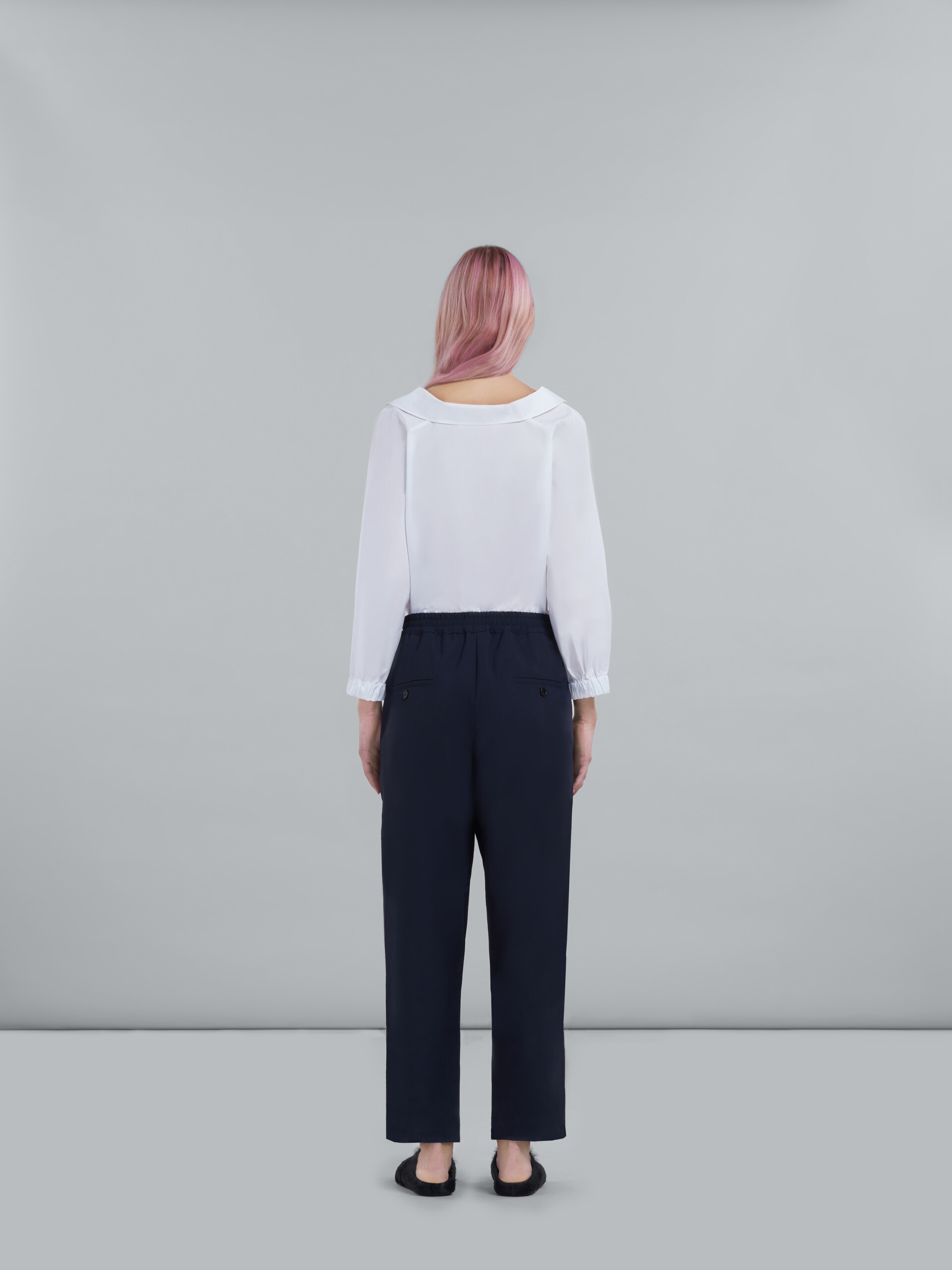 Marni Versatile Pleated Trousers Button Detail In Black