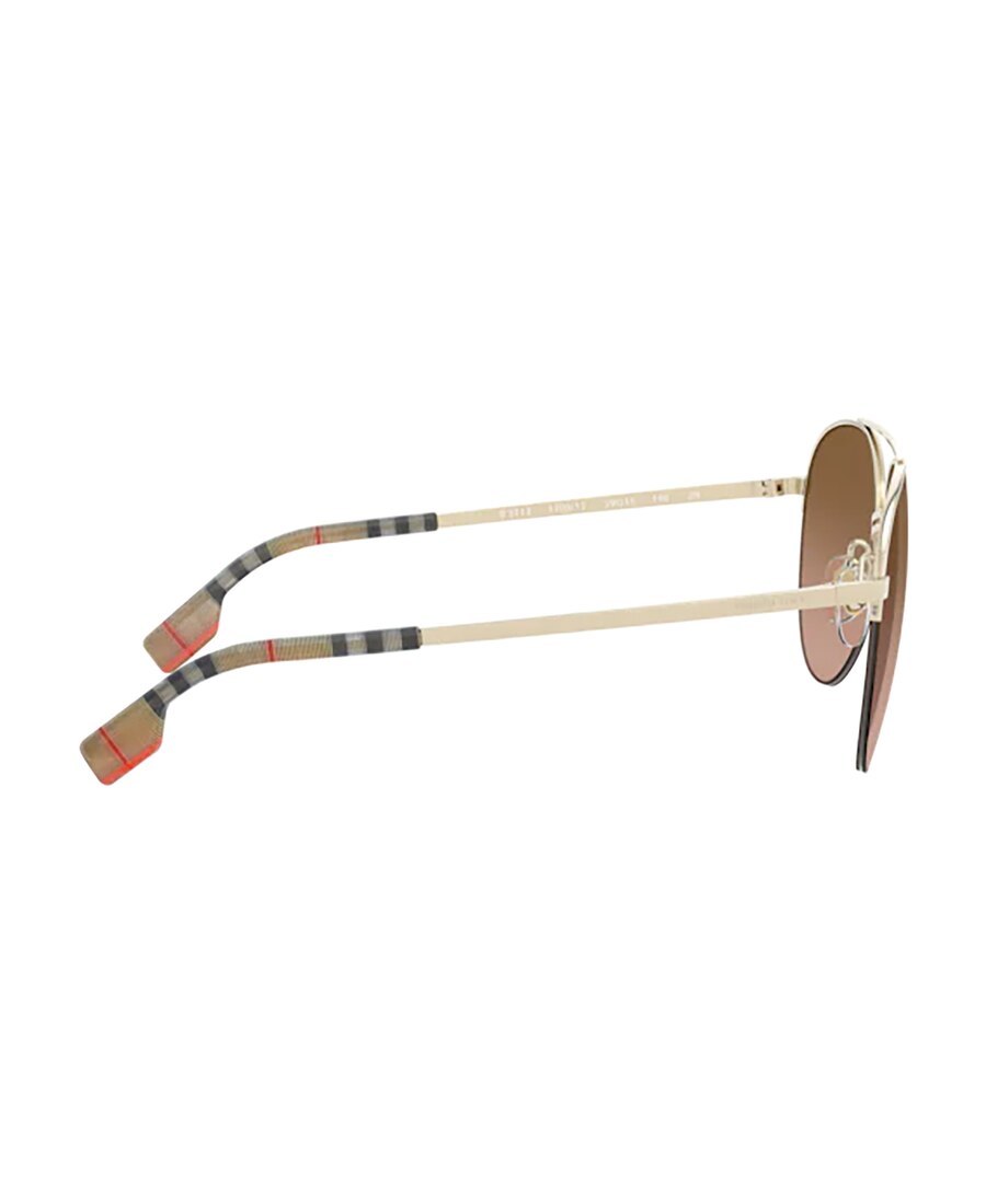 Burberry Eyewear Aviator Frame Sunglasses In Brown