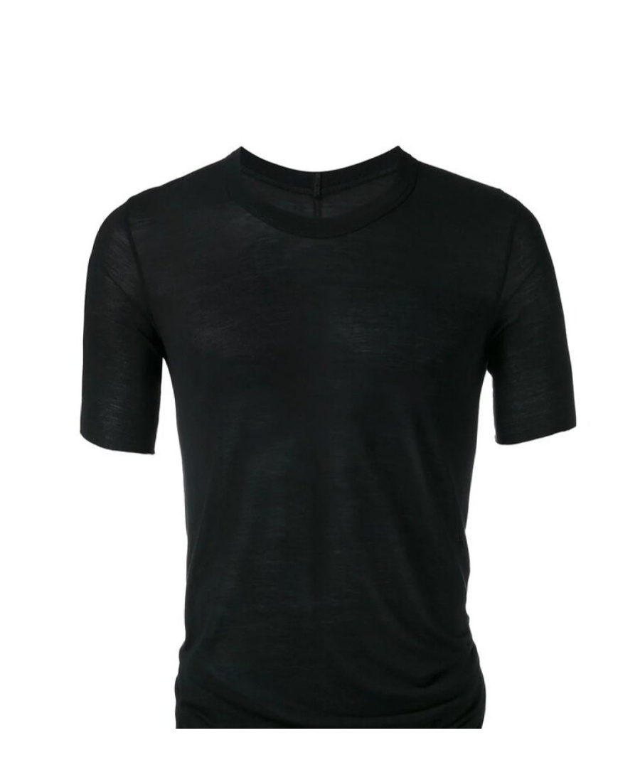 Rick Owens Long T-shirt In Black