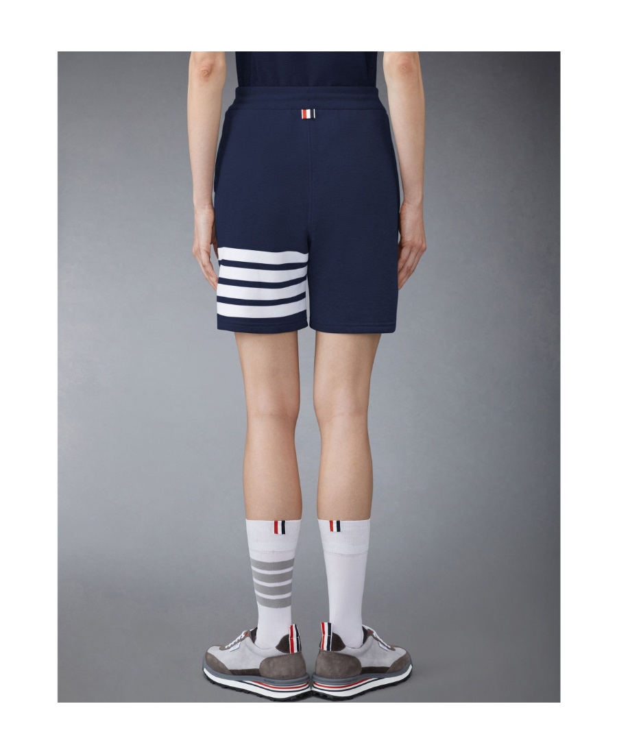 Thom Browne Four-bar Stripe Track Shorts In Multicolor