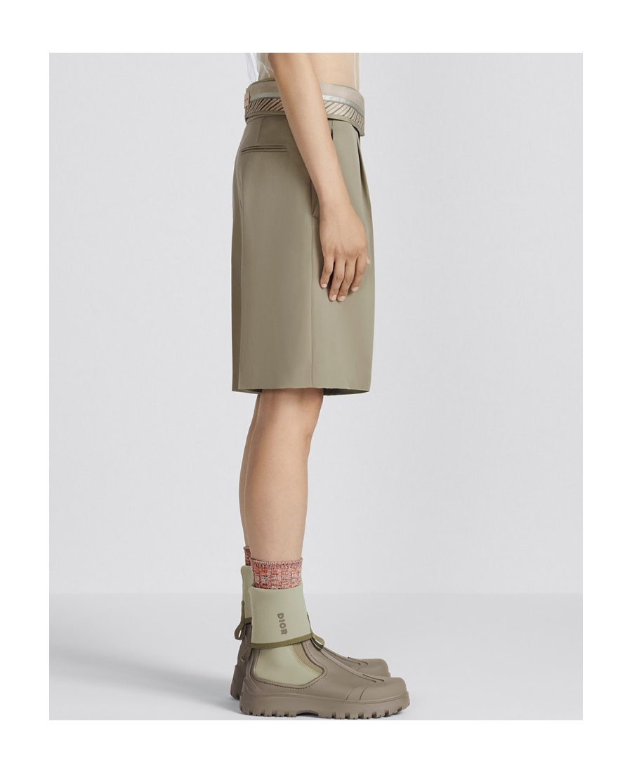 Dior Logo Shorts In Nude