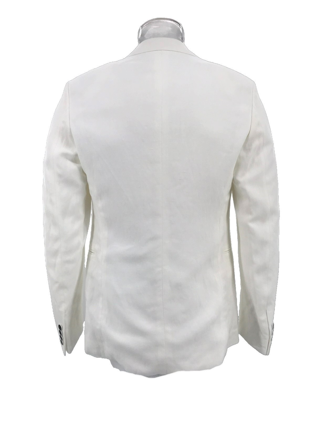 Armani Collezioni Long Sleeved Suit Jacket In White
