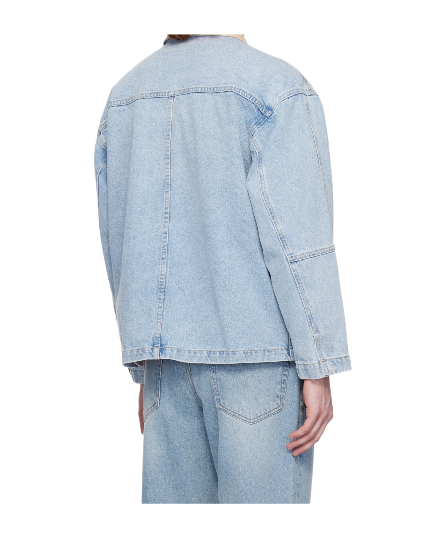 Dunst Vintage Denim Work Jacket In Blue