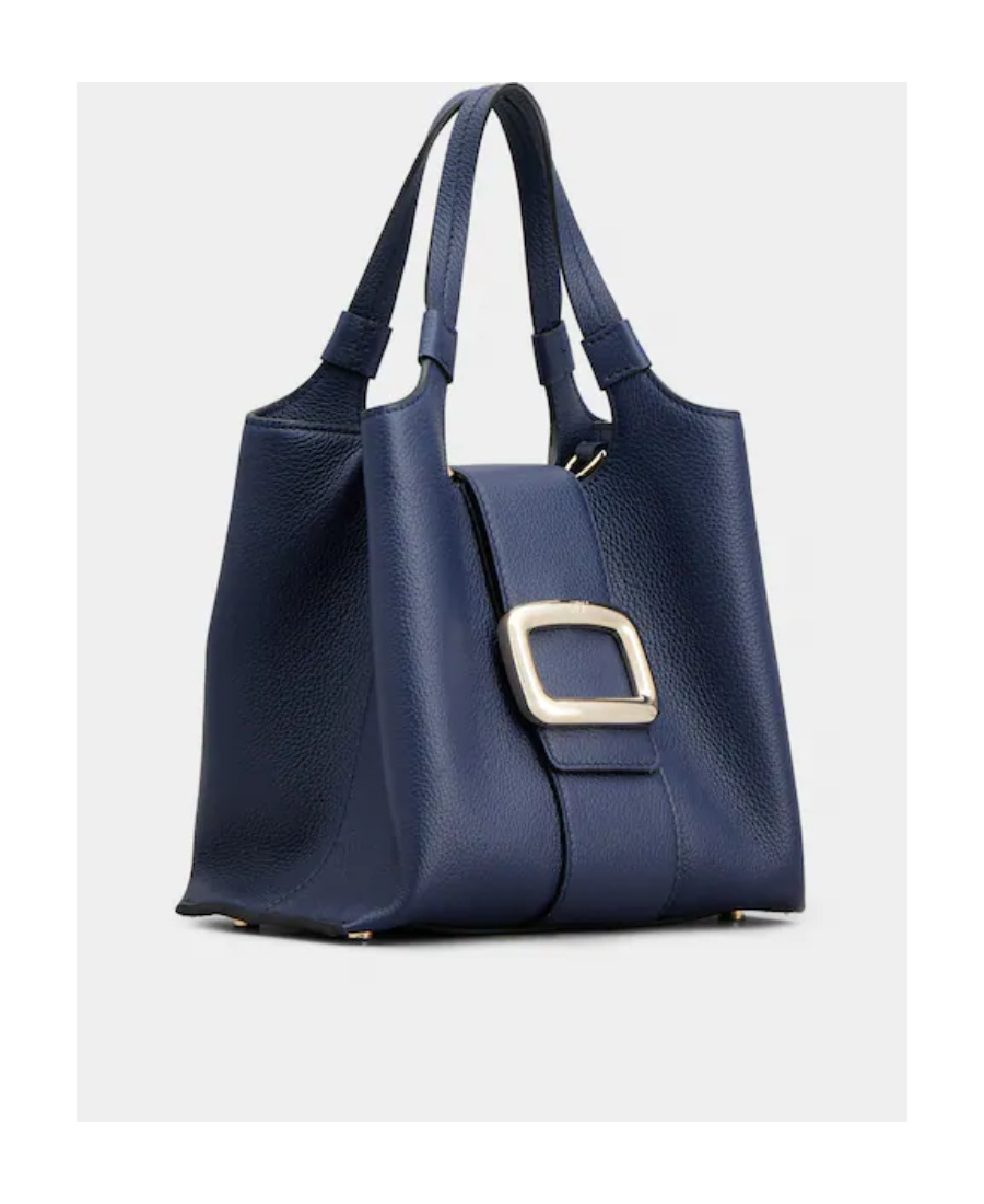 Roger Vivier Viv' Choc Shoulder Bag In Blue