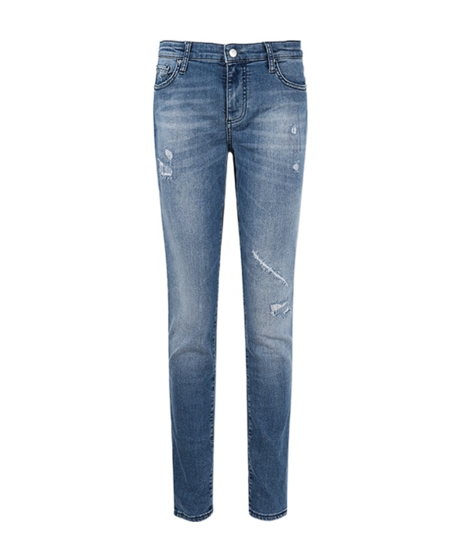 Armani Exchange Faded Imitation Denim Trousers