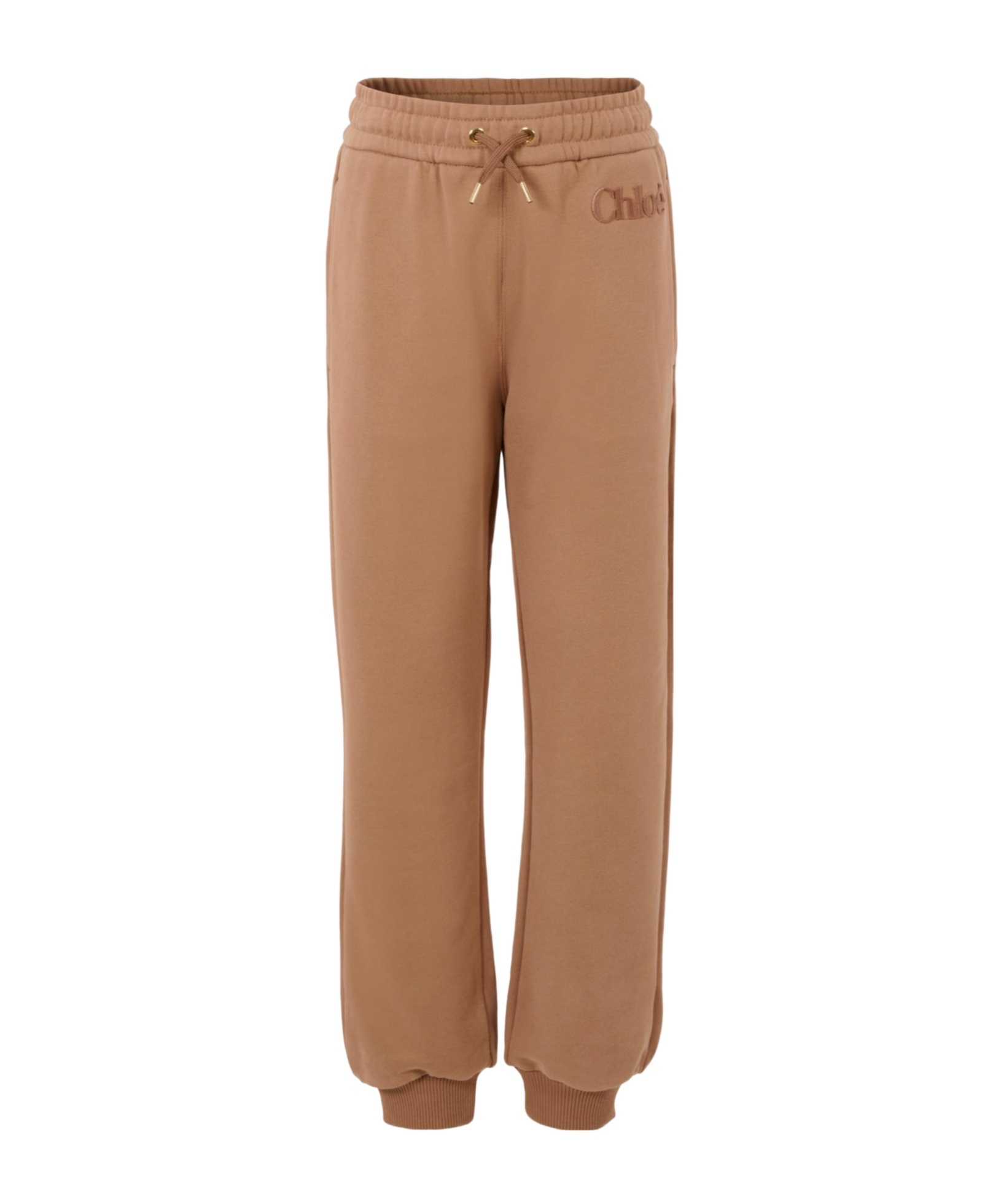 Chloé Drawstring-waist Track Pants In Brown