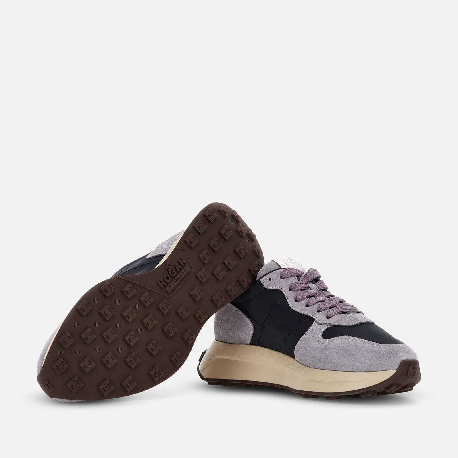 Hogan H641 Low-top Sneakers In Gray