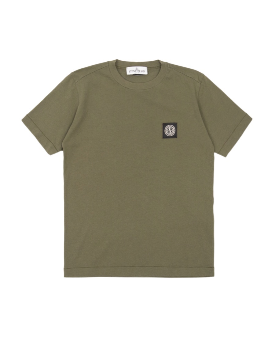 Stone Island Compass-motif Cotton T-shirt In Green