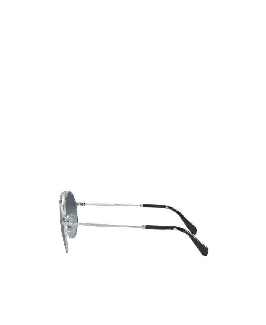 Miu Miu Geometric Frame Sunglasses In Gray