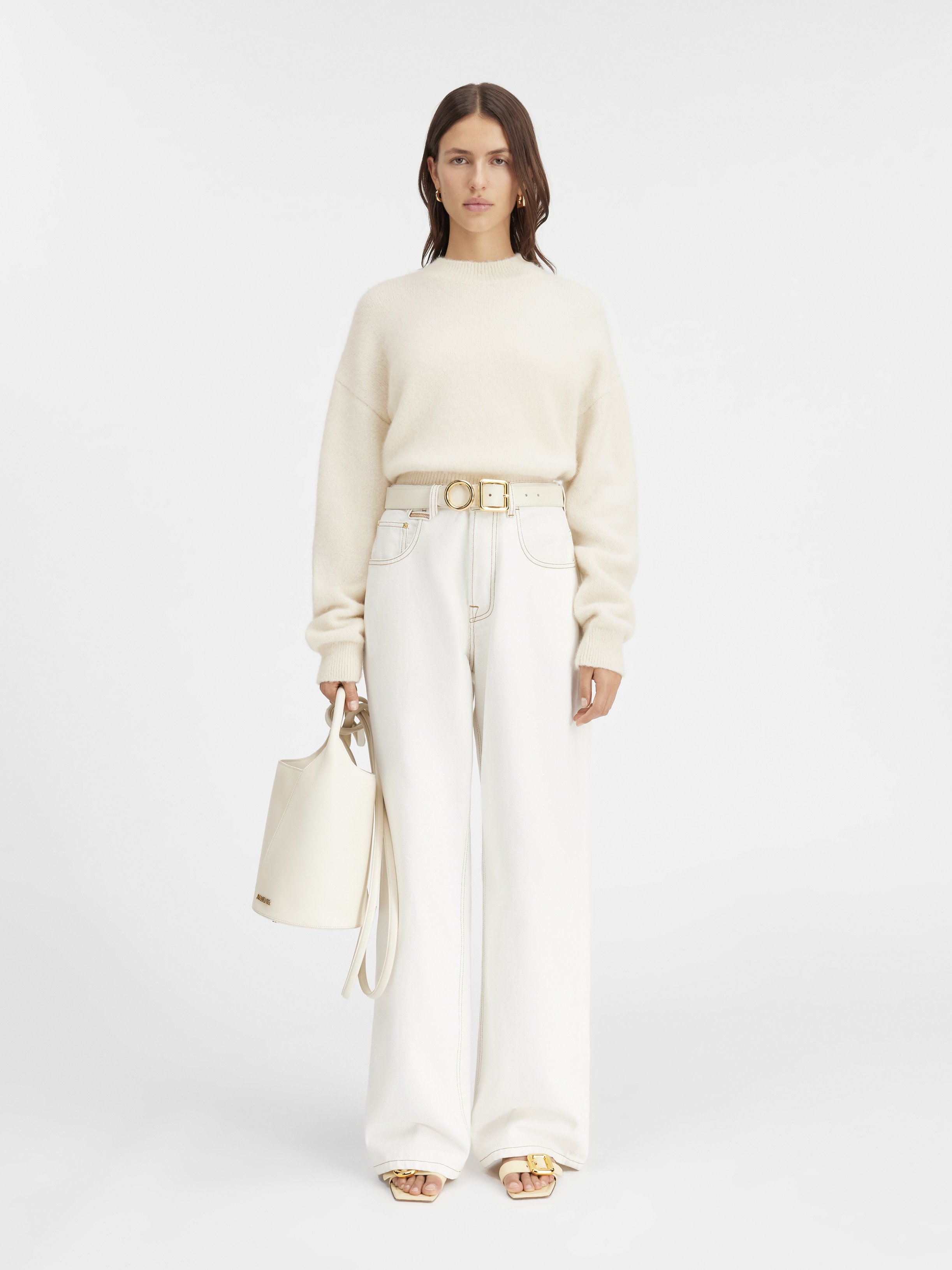 Jacquemus La Maille Sweater In Nude