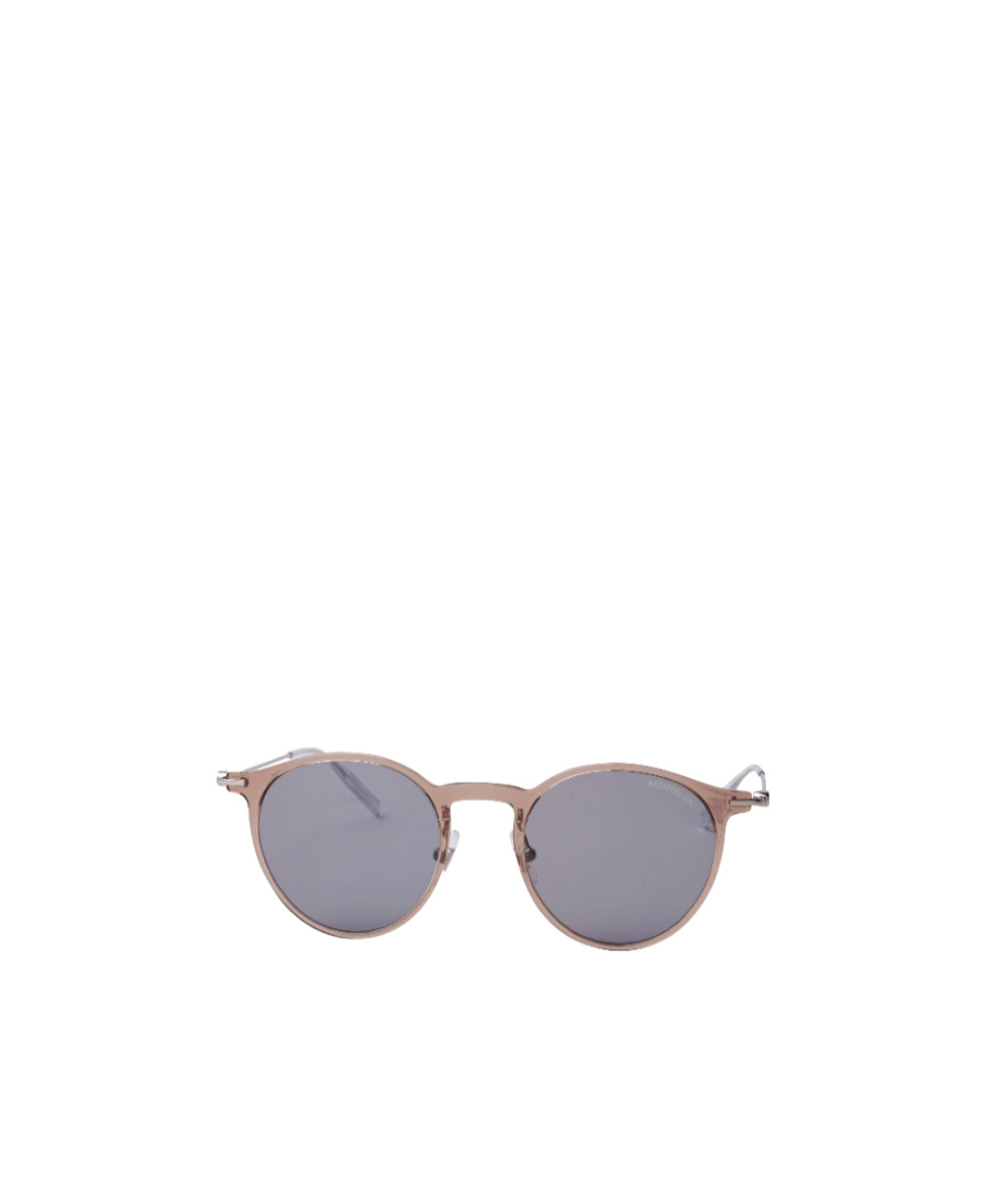 Montblanc Round Sunglasses In Gray