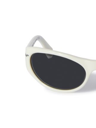 Off-white Napoli Round-frame Sunglasses In Black