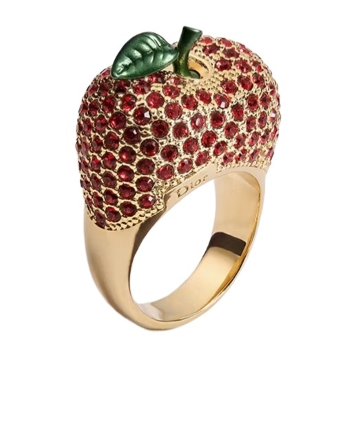 Dior Iviera  Sparkling Fruit Ring In Golden