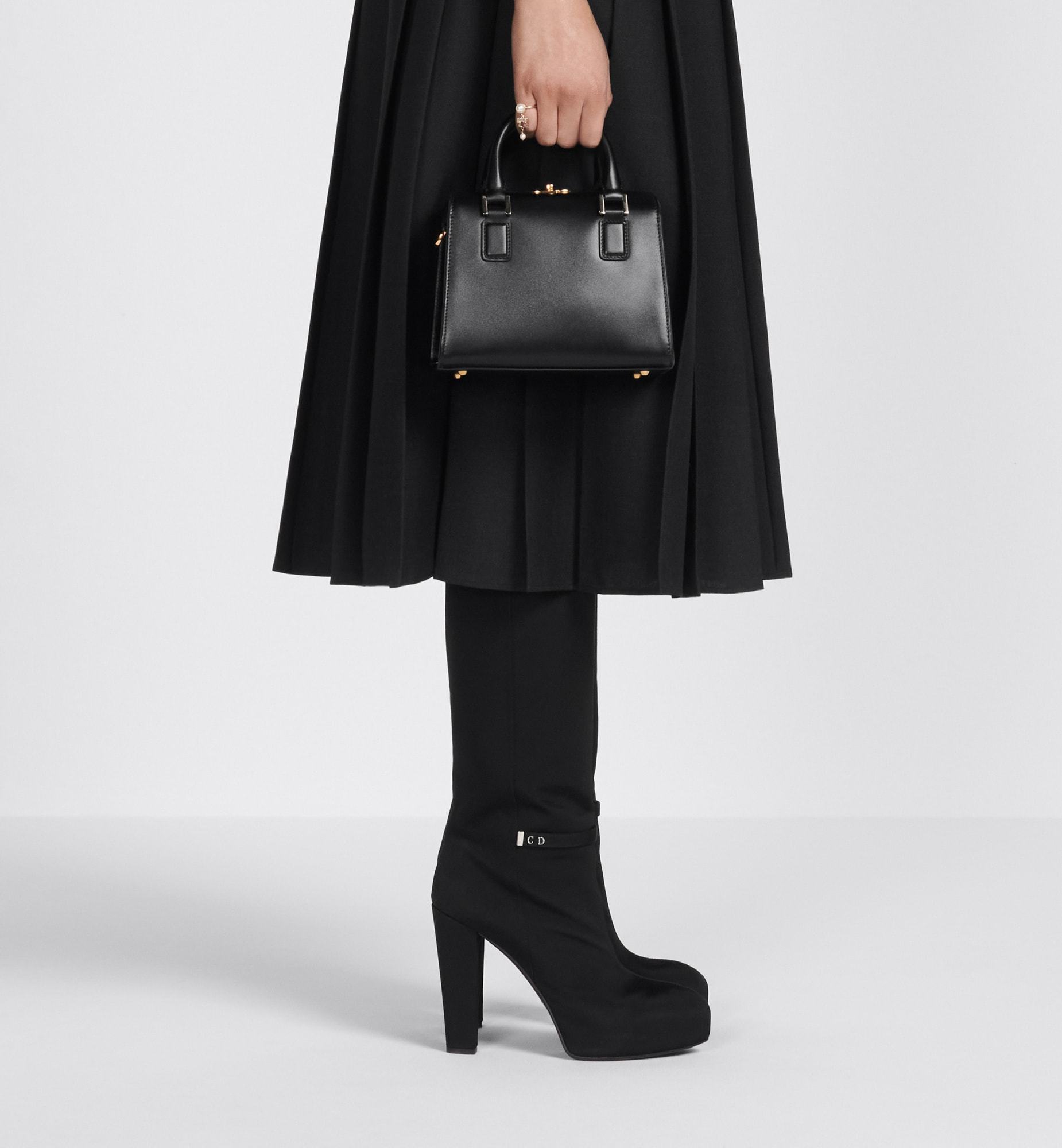 Dior Boston Small Shoulder Bag In Black