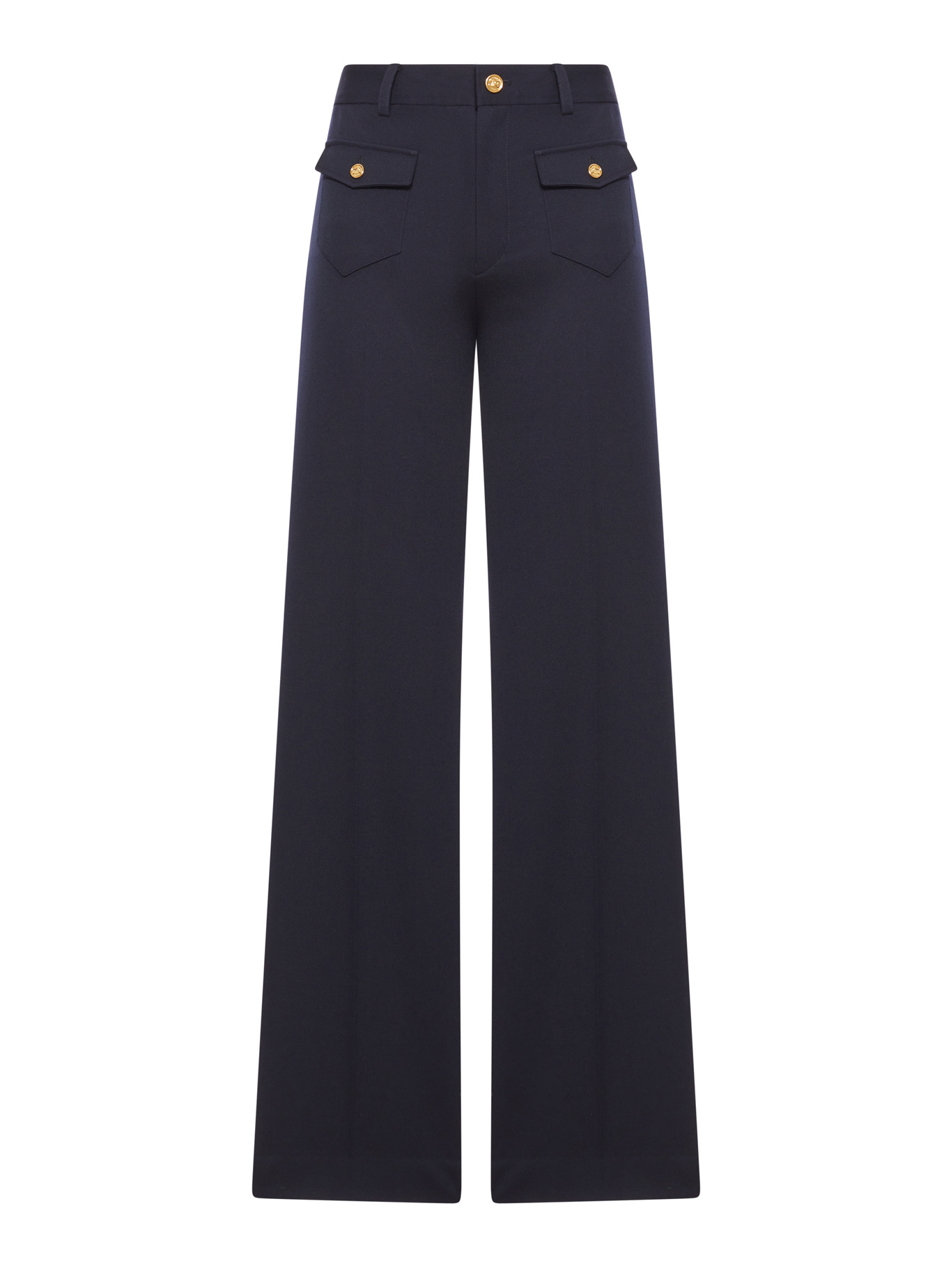Celine Belt Loop Casual Pants In Black