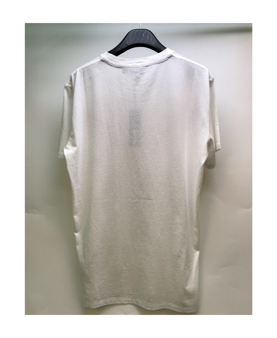 Just Cavalli Printed T-shirt With Round Neck In Gray