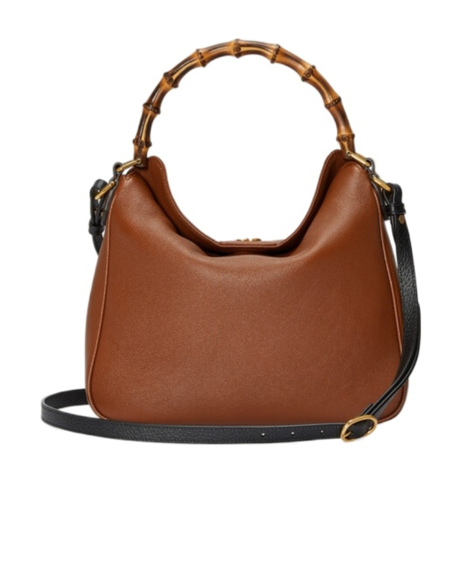 Gucci Women Diana Small Leather Shoulder Bag In Brown