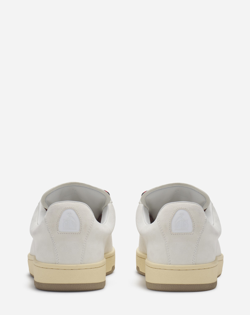Lanvin Leather Sneakers In Gray