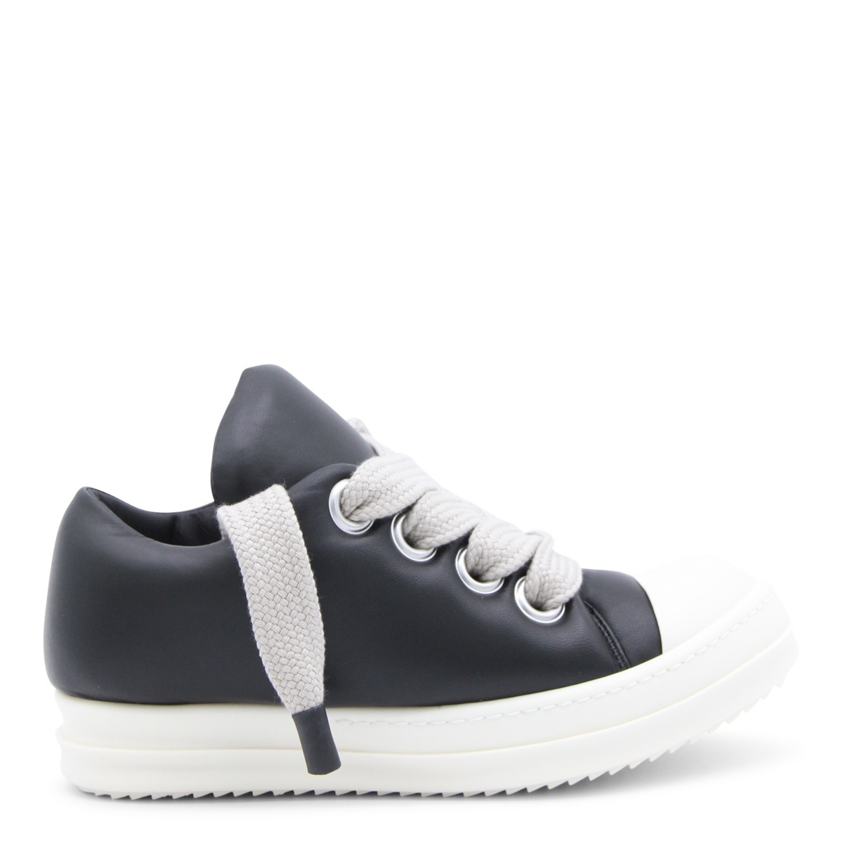 Rick Owens Round Head Low-cut Casual Shoes In Black