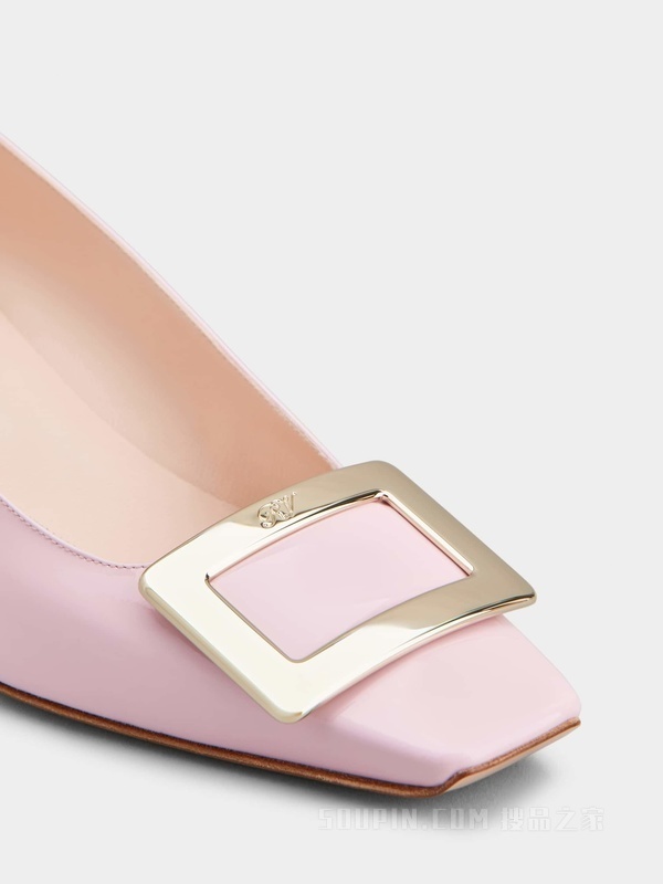 Roger Vivier Belle Vivier 45mm Leather Pumps In Pink