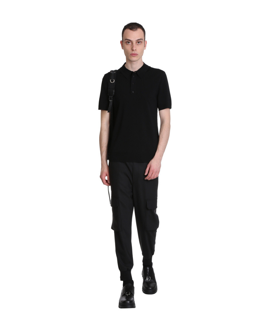 Neil Barrett Cropped Track Pants In Black