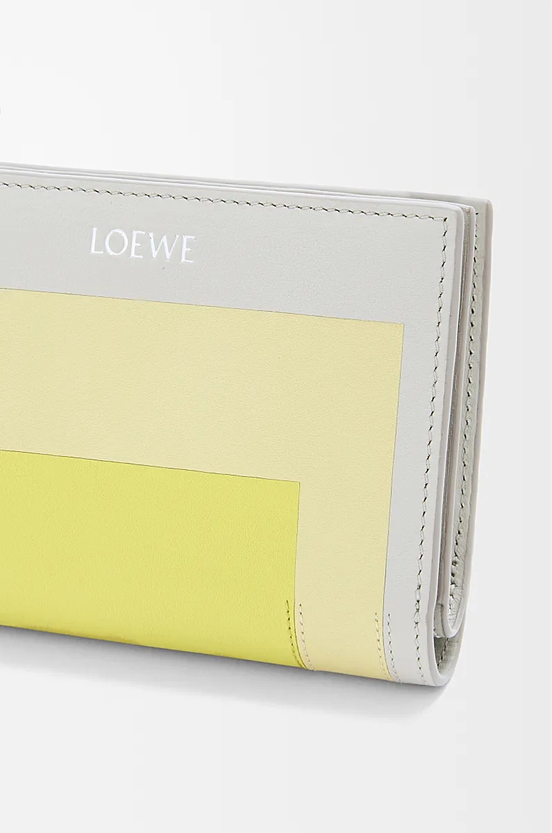 Loewe Nappa Leather Compact Wallet In Gray