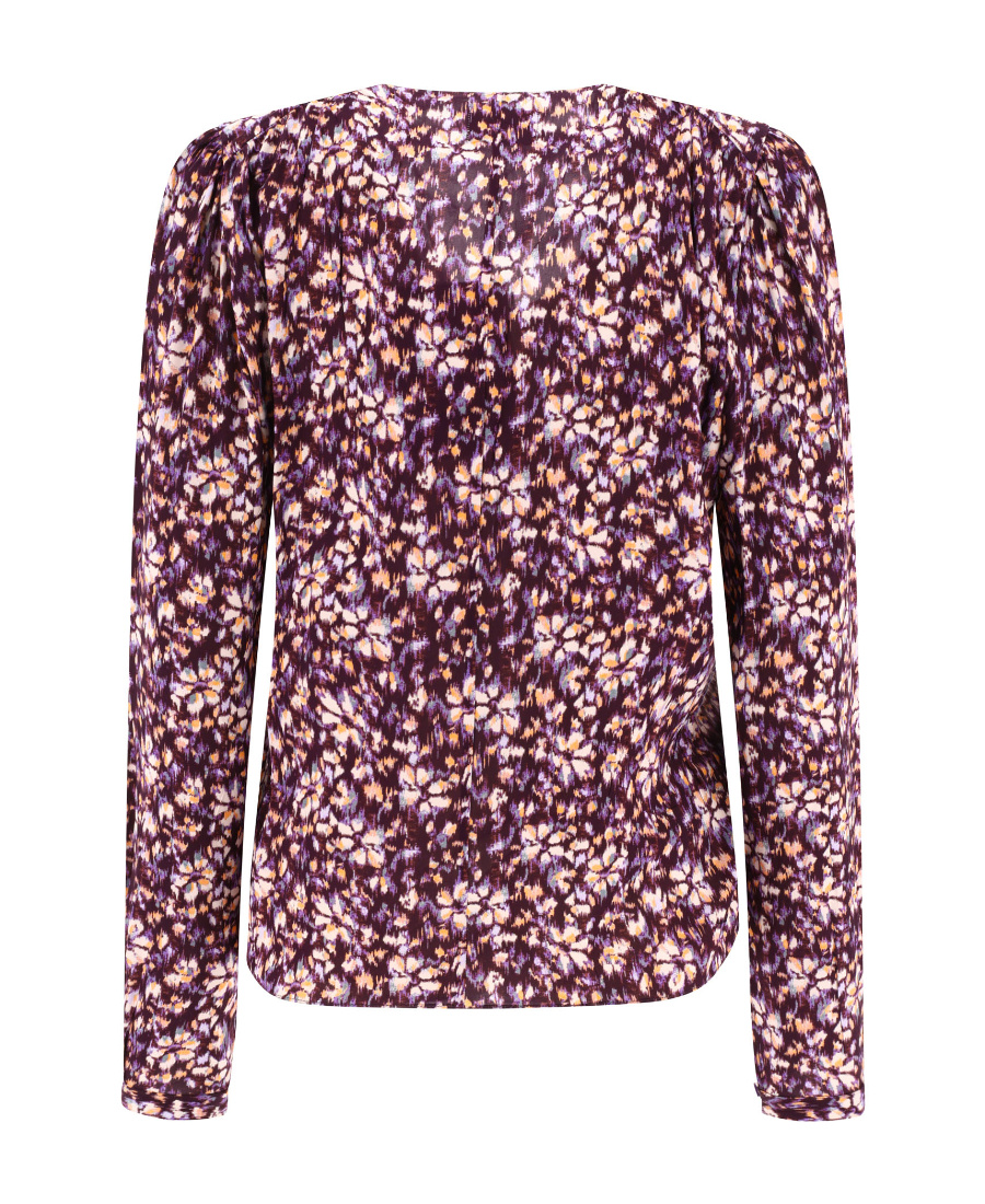 Isabel Marant Étoile Catchell Floral-print Blouse In Red