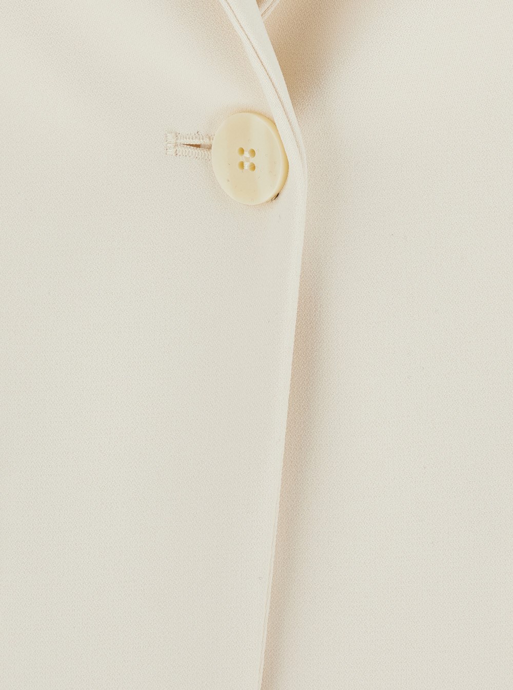 Twinset White Single-breasted Jacket With Notched Revers And Dropped Shoulders In White