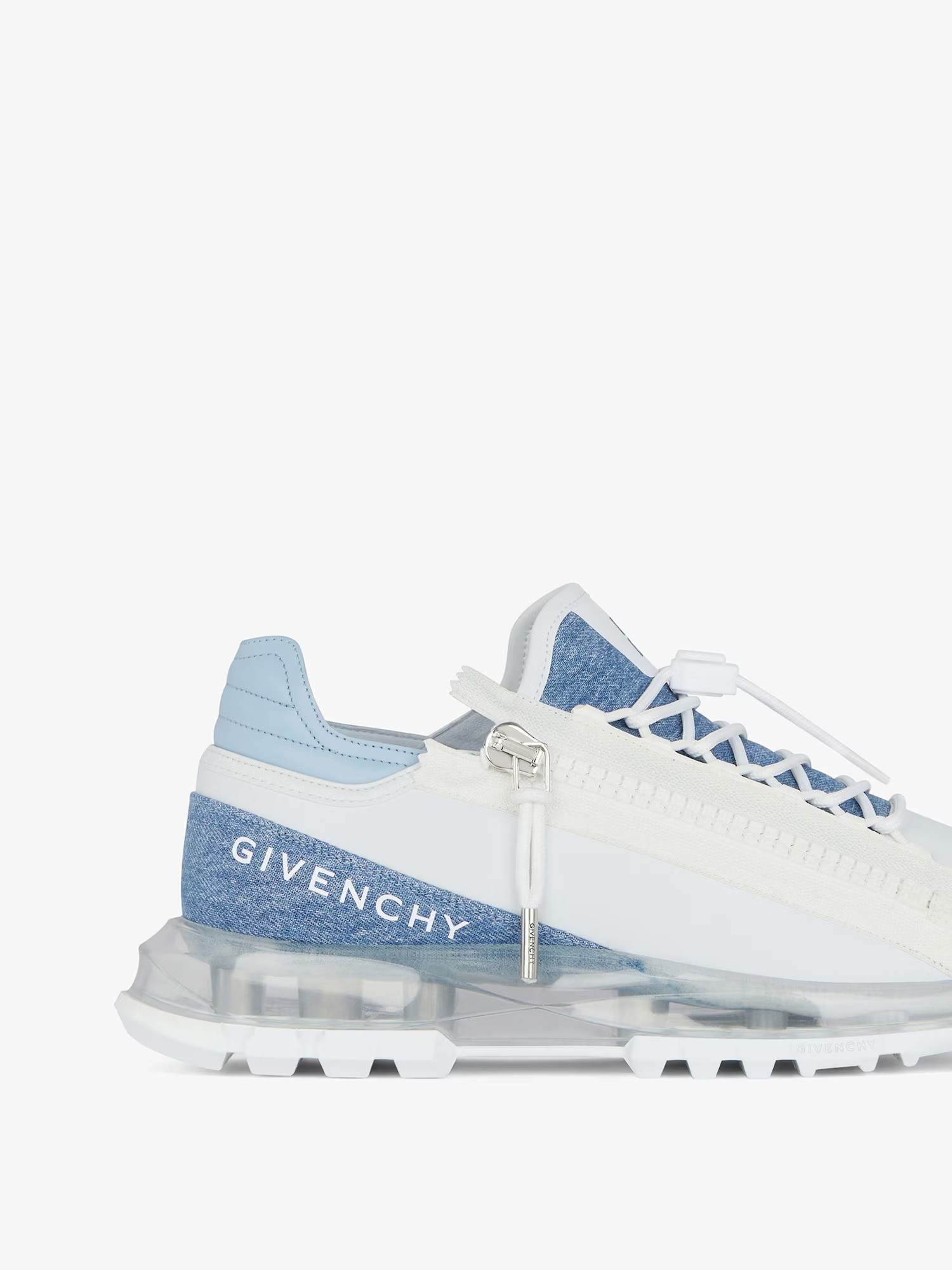 Givenchy Spectre Sneakers In Synthetic Leather And Denim In Blue