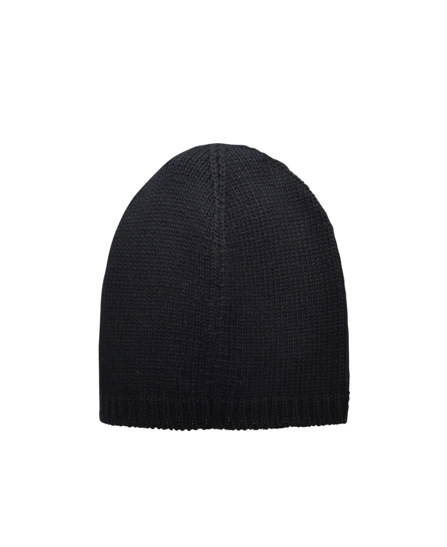 Dsquared2 Icon-patch Knitted Beanie In Black