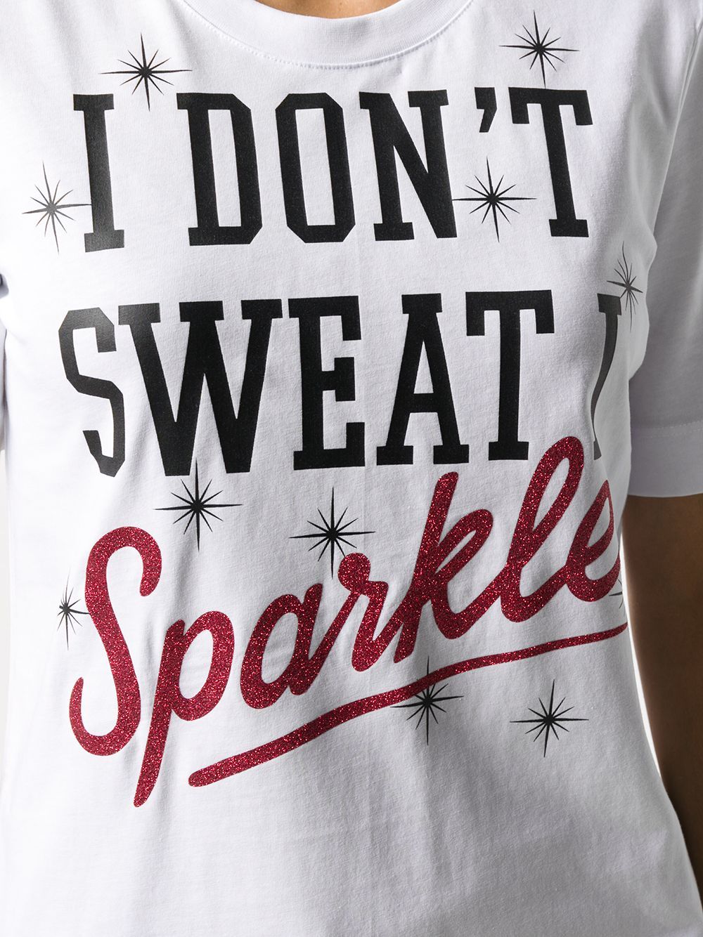 Moschino Slogan Printed T-shirt In White