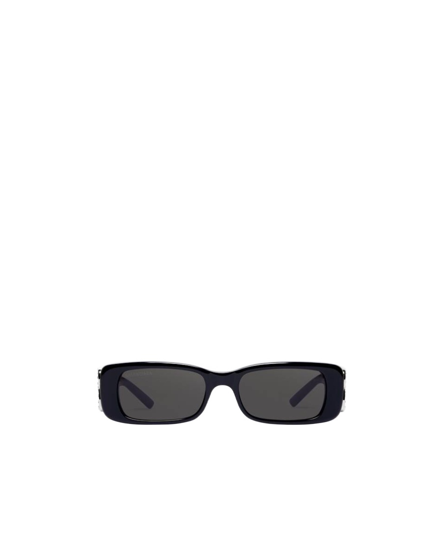 Balenciaga Grey Rectangular Ladies Sunglasses Bb0096s 001 51 In Black
