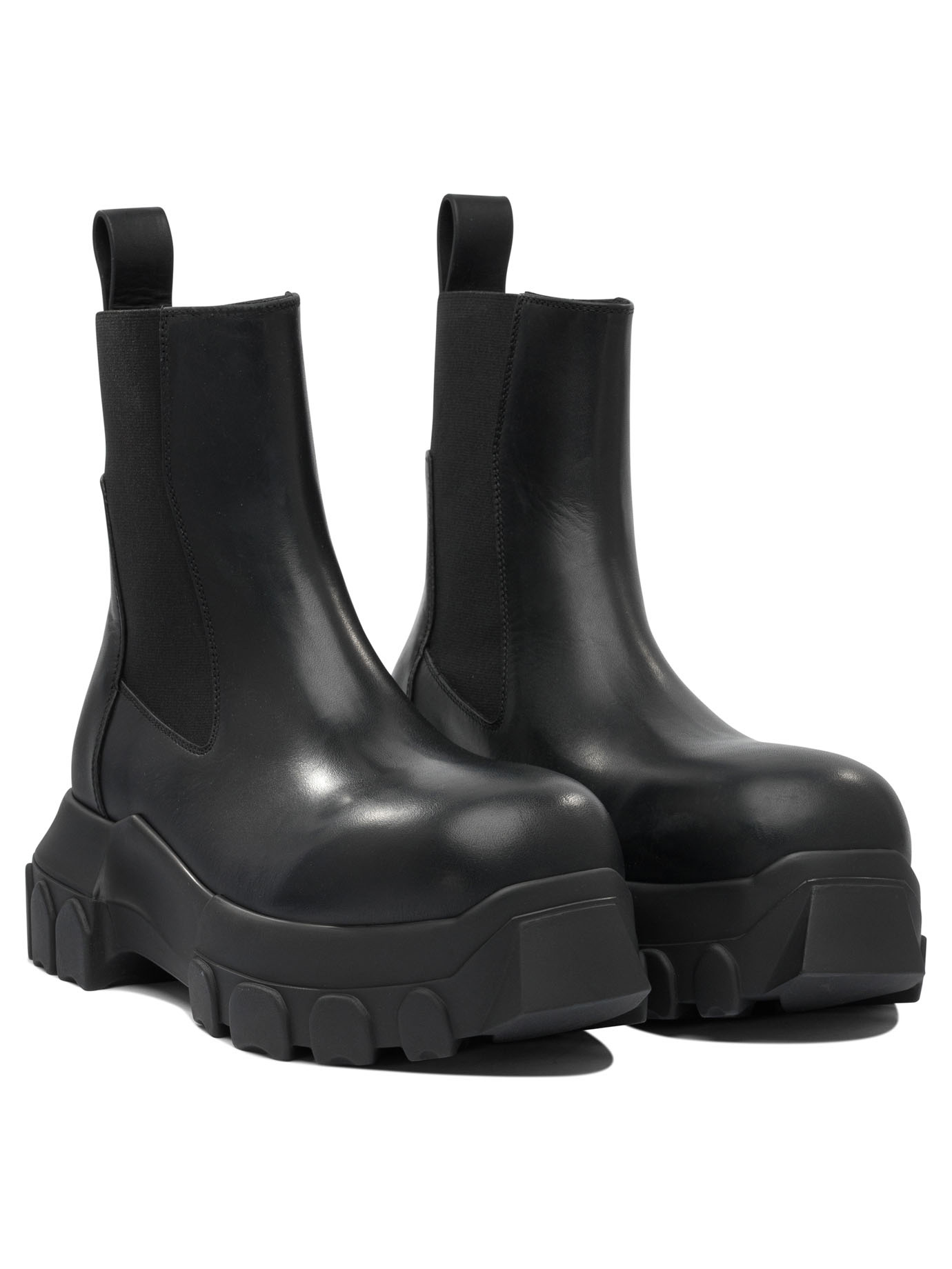 Rick Owens Round Toe Ankle Boots