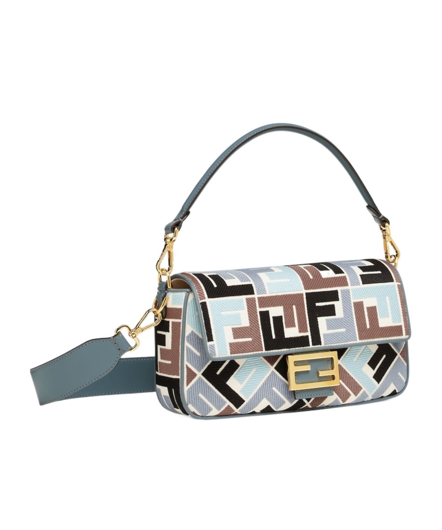 FENDI FENDI BAGUETTE FF EMBROIDERED SHOULDER BAG