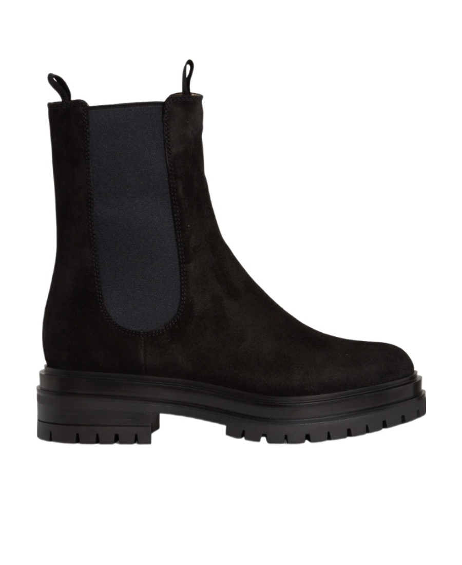 Gianvito Rossi Chelsea Boots Chester Calfskin In Black