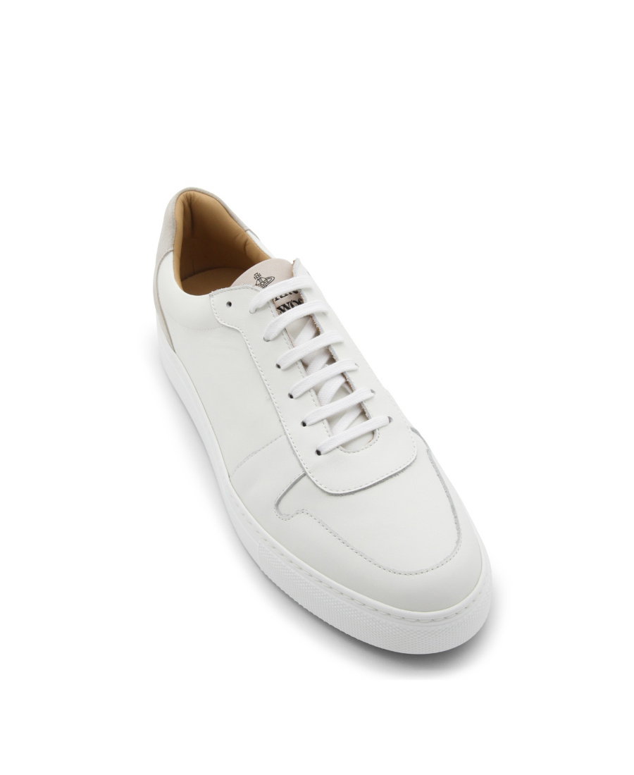 Vivienne Westwood Logo-print Calf Leather Sneakers In White