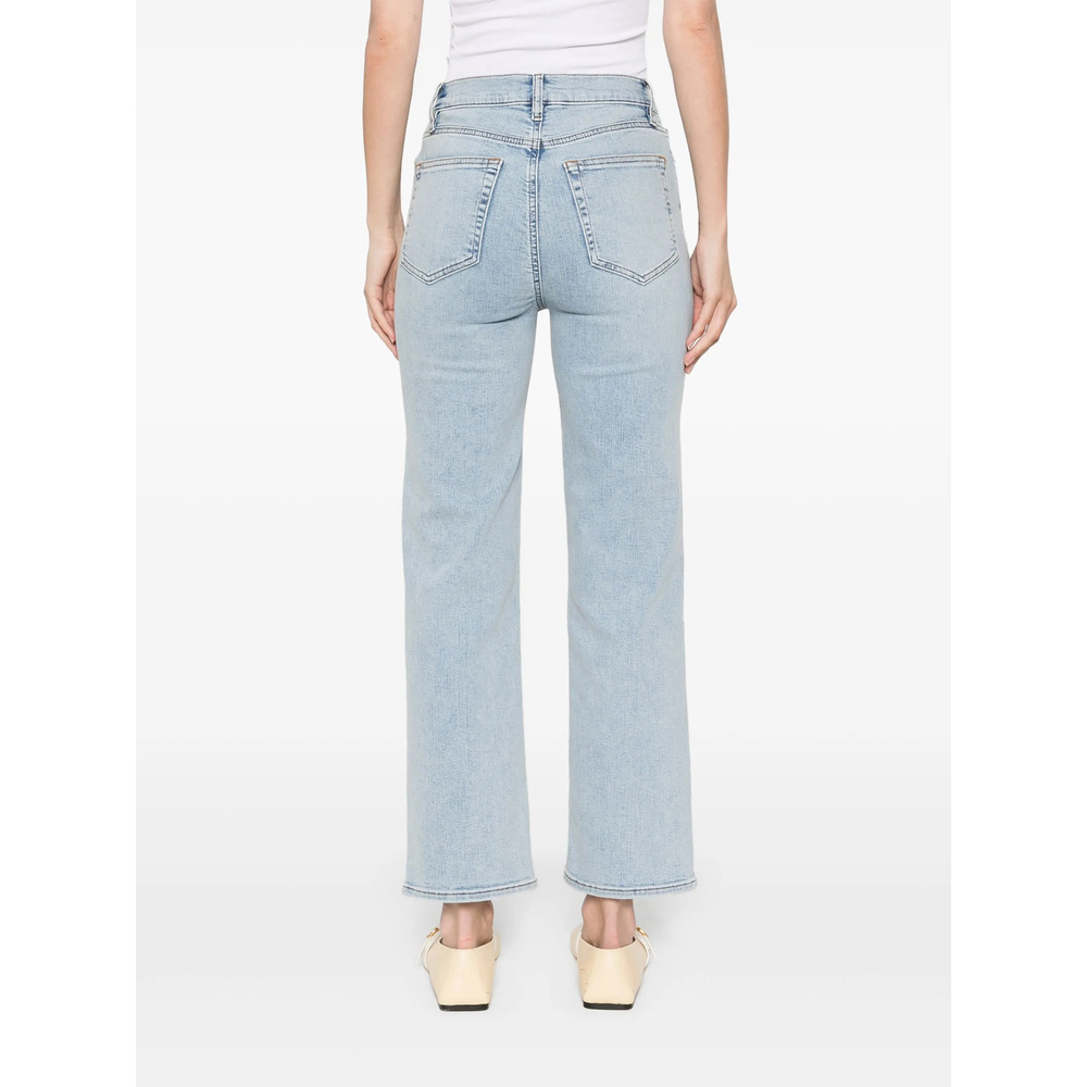Shop Frame Belt Loop Jeans In Light Blue