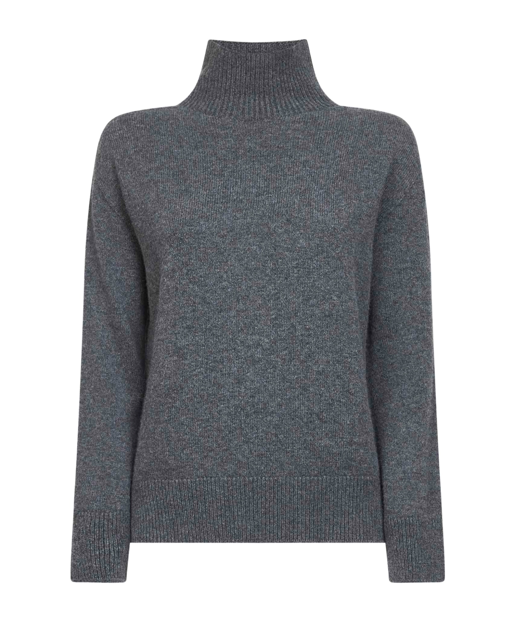 Max Mara 's High Knitted Jumper In Gray