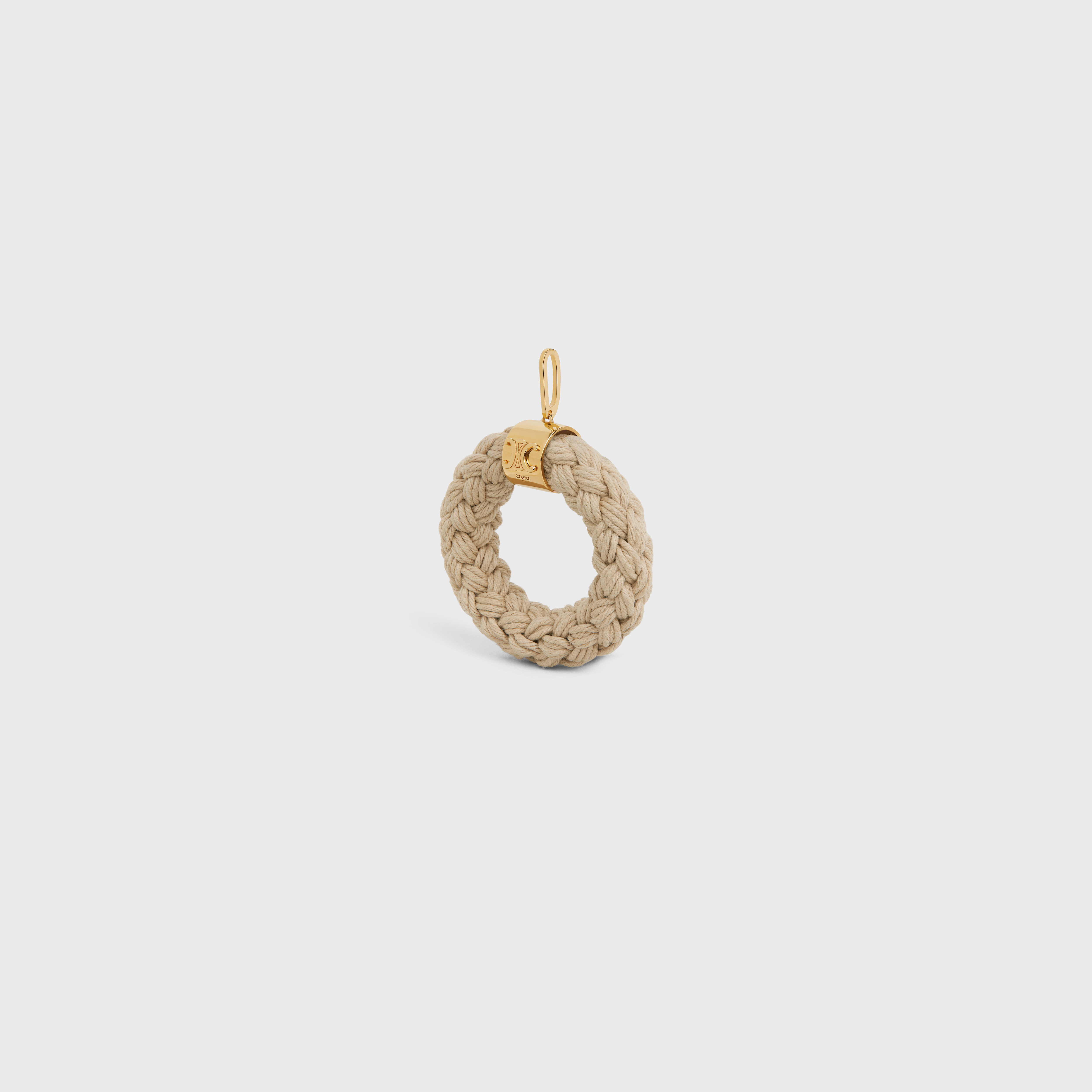 Celine Separables Rope Knit Pendant In Yellow