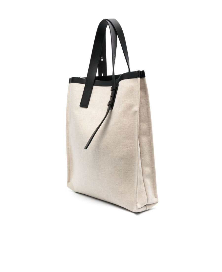Ferragamo Salvatore  Logo Patch Top Handle Tote Bag In Nude