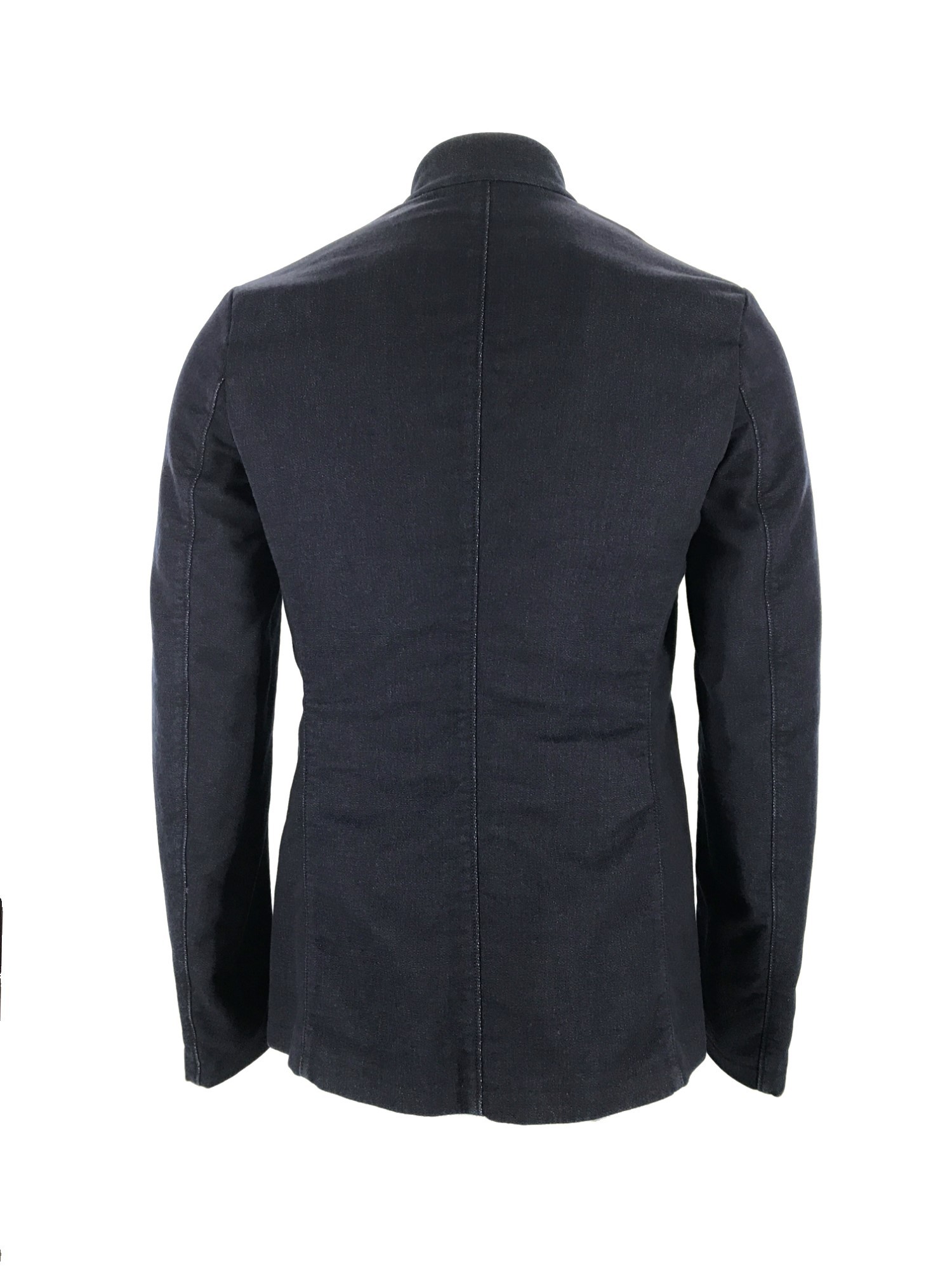 Armani Collezioni Long-sleeved Casual Jacket In Black